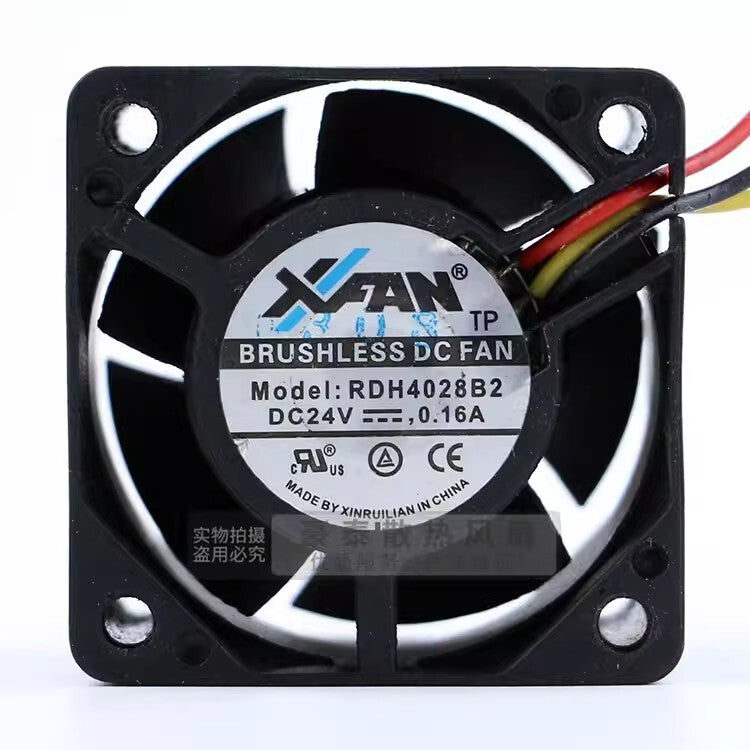1PCS RDH4028B2 4028 DC24V 0.16A 3-Wire Dual Ball Cooling Fan