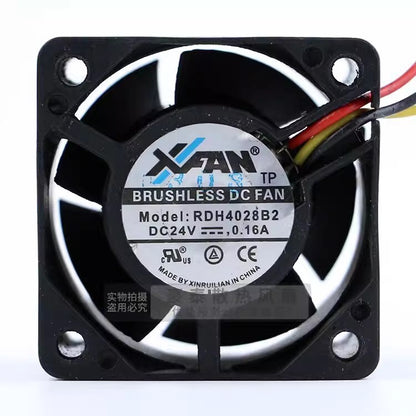 1PCS RDH4028B2 4028 DC24V 0.16A 3-Wire Dual Ball Cooling Fan