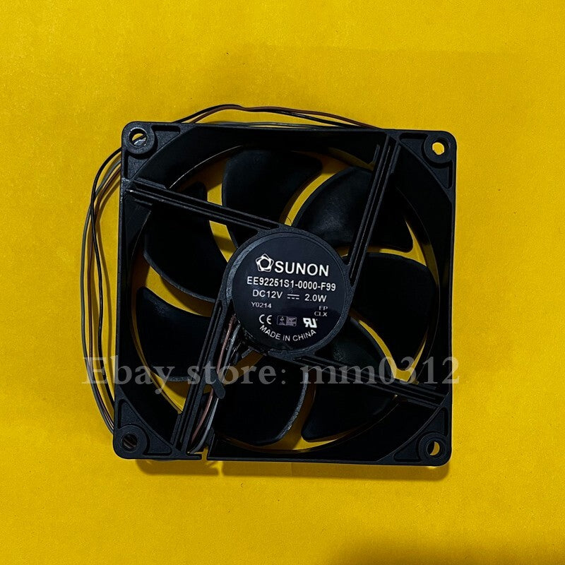 1pcs  SUNON EE92251S1-0000-F99 DC12V 2.0W 9225 3-wire fan