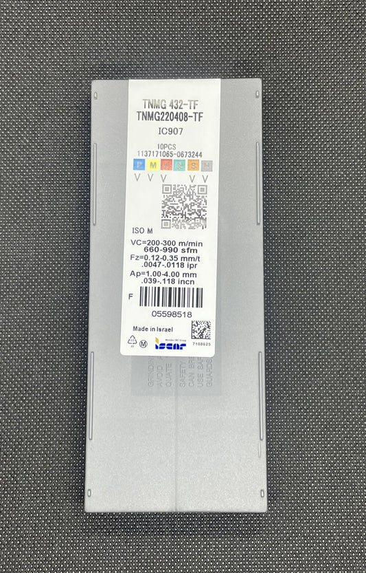 ISCAR TNMG 432-TF IC907 TNMG220408-TF IC907 Carbide Inserts 10 PCS