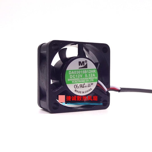 M DA3015B12HR 12V 0.12A 3015 3CM 3-wire waterproof alarm inverter cooling fan