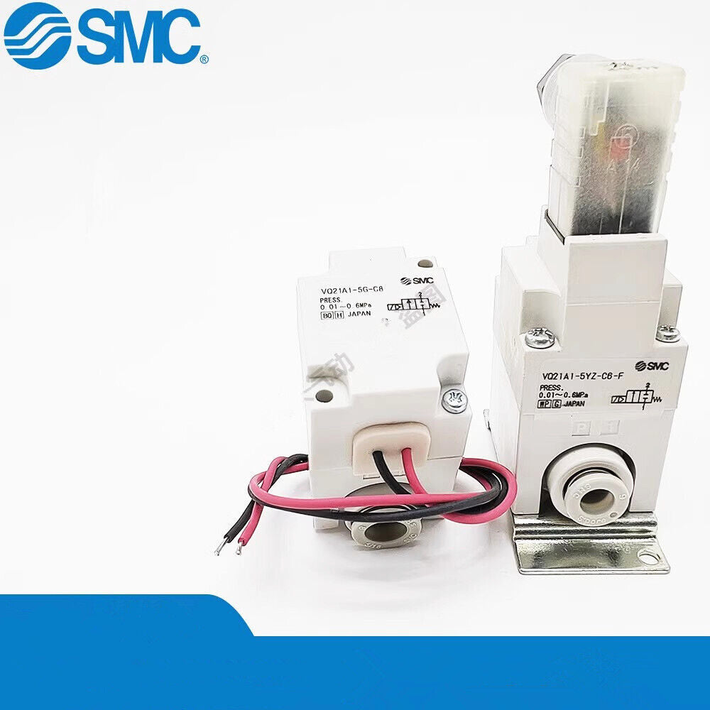 SMC Solenoid Valve VQ21A1/21M1/31A1/31M1-5G/GZ/5Y/5YZ/5YZB-C6/C8/C10-F