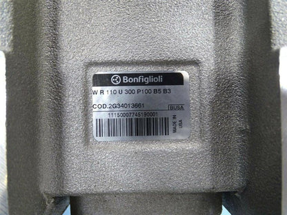 BONFIGLIOLI W R 110 U 300 P 100 B5 B3 Motor gearbox reducer - BONFIGLIOLI