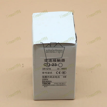TECO CU-23 CU23 220VAC AC Contactor FREE SHIPPING