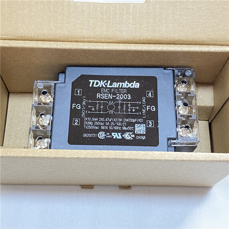 new 1pcs TDK-Lambda EMC Power Filter RSEN-2003 3A 250V Single Phase - TDK-LAMBDA