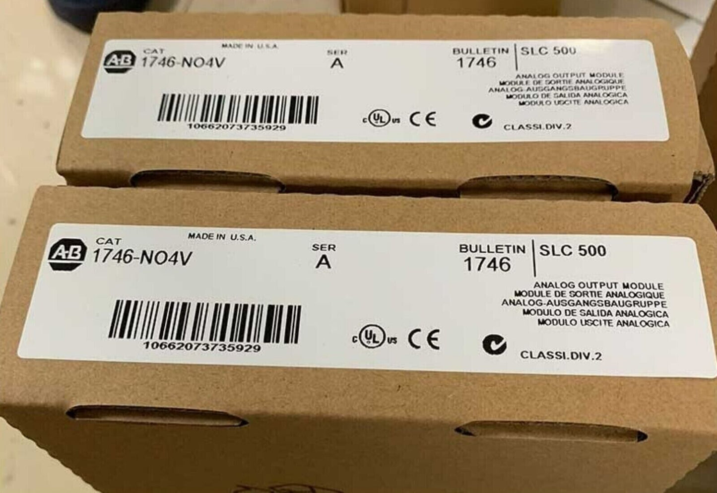 New Factory Sealed AB 1746-NO4V SER A SLC 500 PLC Analog Output Module 1746NO4V | Factory Sealed | Factory Sealed | Factory Sealed | Factory Sealed | Factory Sealed | Factory Sealed - HONEYWELL