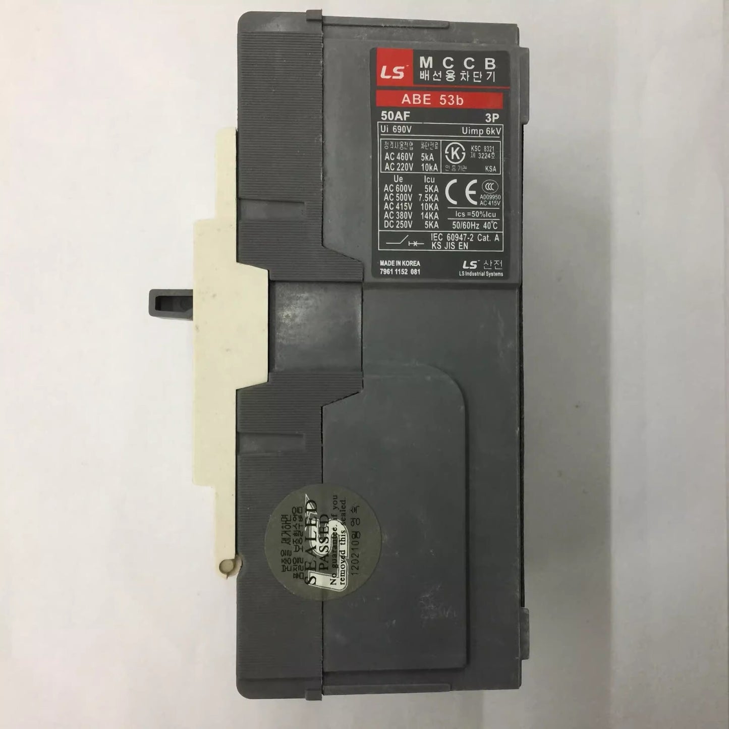 1PCS ABE53b 3P 50A Air Switch Molded Case Circuit Breaker