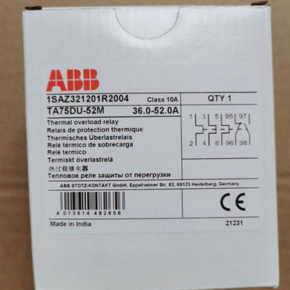 ABB TA75DU-52M TO Relay 50A 600V 127V 120V - ABB