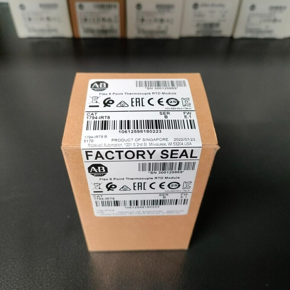 New Factory Sealed AB 1794-IRT8 SER B Flex 8 Point Thermocouple RTD Module PLC - FACTORY SEALED