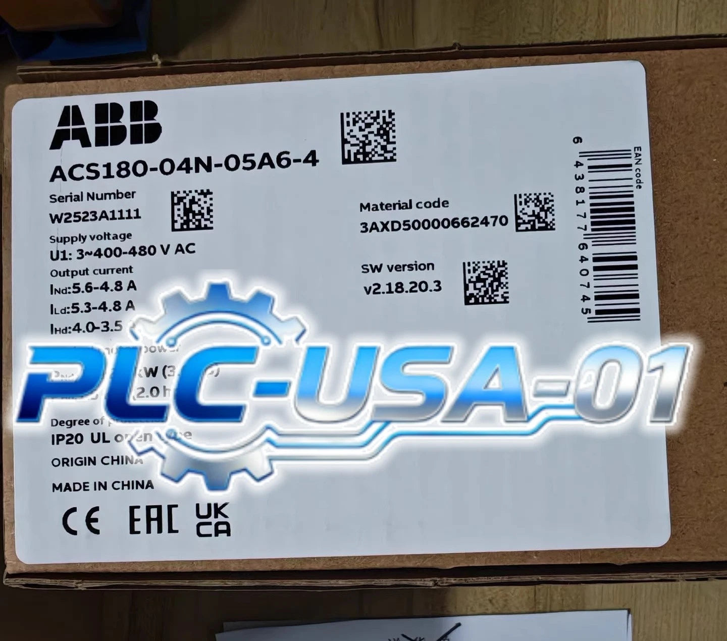 1PCS ABB ACS180-04N-05A6-4 Frequency Converter Fast delivery