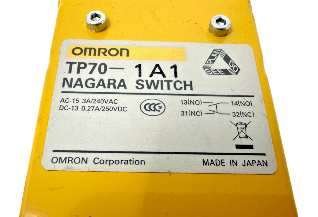used Omron TP70-1A1 Limit Switch - OMRON