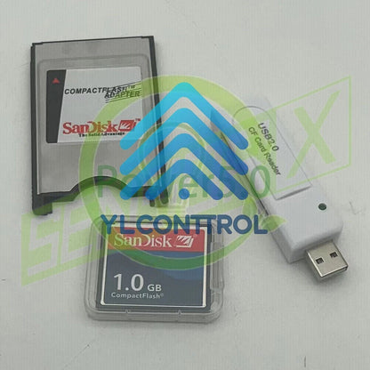 Reader FANUC 128MB/256/512/1G/2G CF Compact Flash Card+CF-PCMCIA Adapter+SSK~