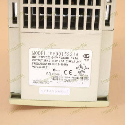 Used 1PC Delta VFD015S21A Variable Frequency Drive TESTED, SHIP - DELTA