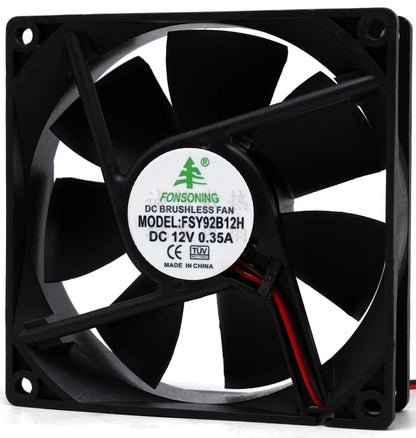 FONSONING FSY92B12H 9025 DC12V 0.35A 90*90*25MM 2-wire silent cooling fan