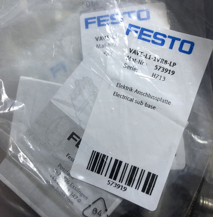 FESTO Electrical Connection Base VAVE-L1-1VR8-LP Spot Stock - FESTO