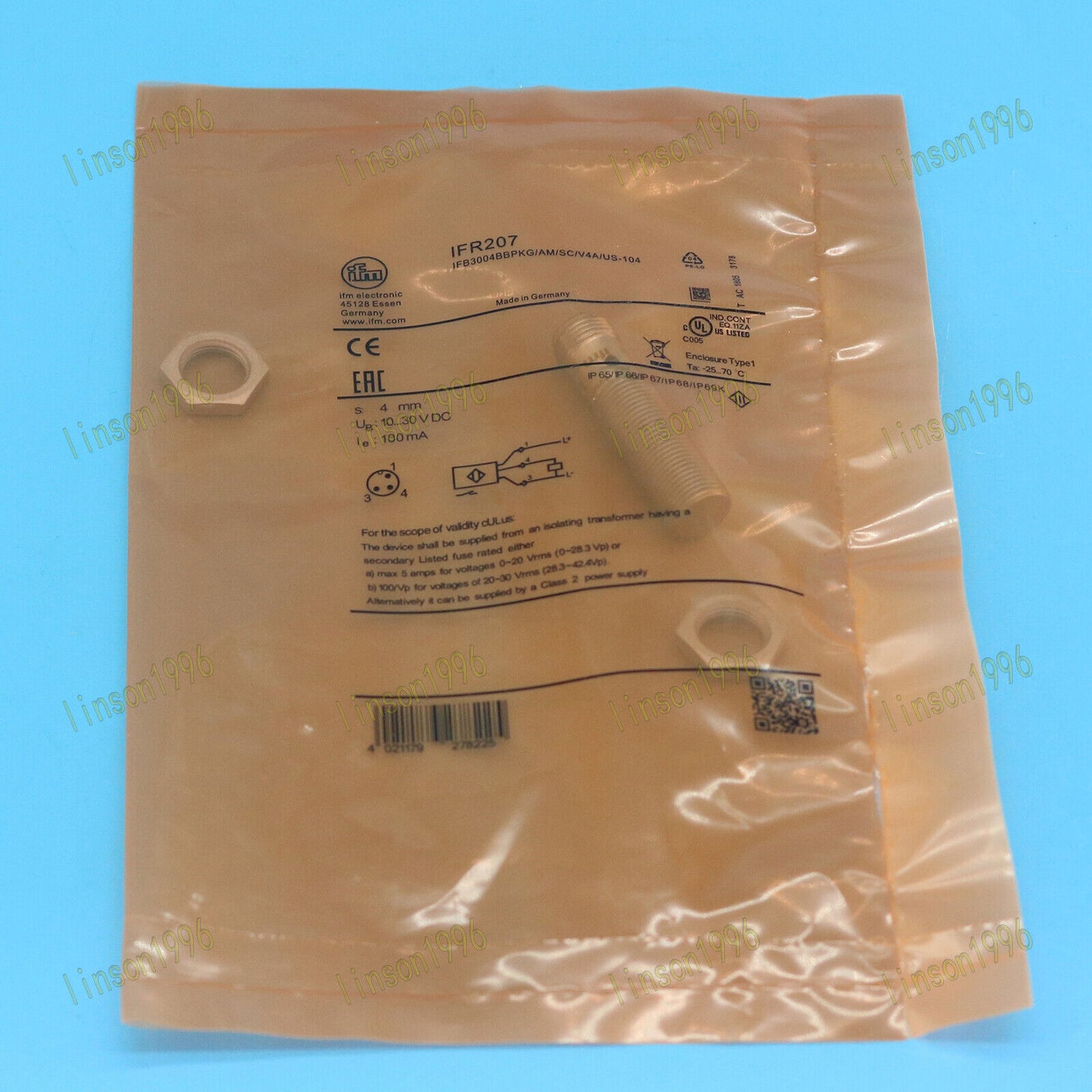 1PC IFM Proximity Switch Sensor IFR207 Fast Delivery - IFM