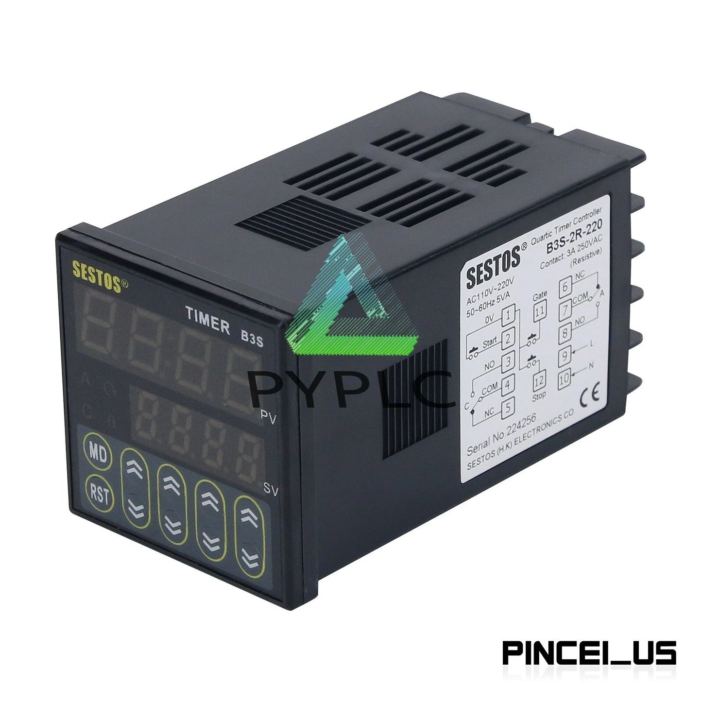 Sestos Digital Quartic Timer Relay Switch Relay Ce Ac100-240V B3S 100-240V Omron