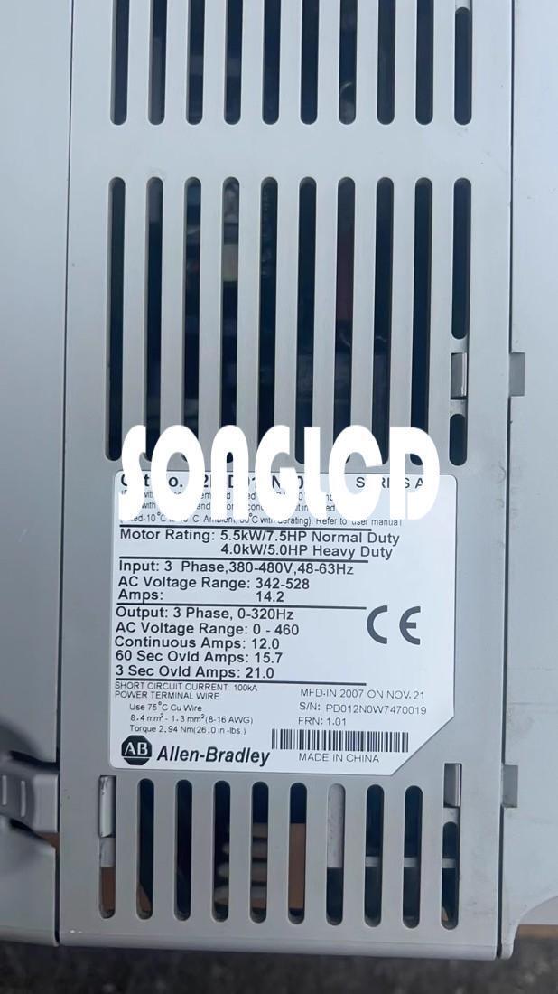 Allen-Bradley 22P-D012N103 PowerFlex 400 AC Drive 3 HP - ALLEN-BRADLEY