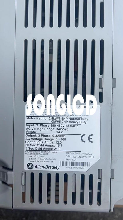 Allen-Bradley 22P-D012N103 PowerFlex 400 AC Drive 3 HP - ALLEN-BRADLEY