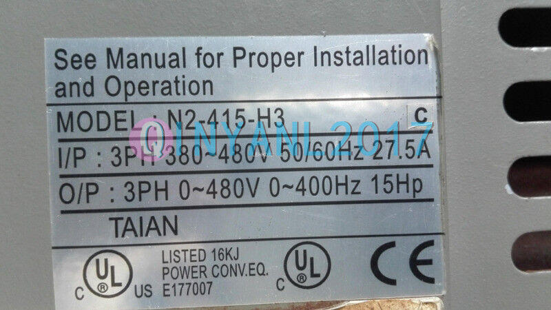 used ONE TAIAN N2-415-H3 380V 11KW - TAIAN