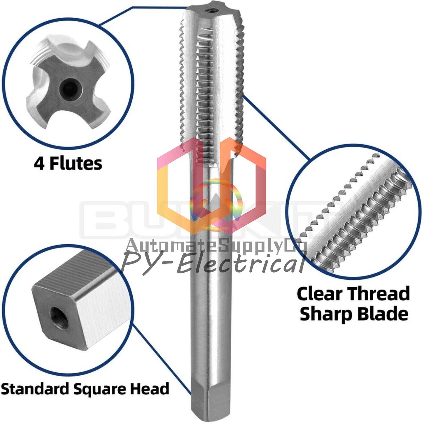 5/8"-32 UN Tap and Die Set Right Hand, 5/8 x 32 UN Thread Tap and Round Die