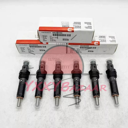 6x Fuel Injectors 4928990 For Cummins 6BT 5.9L Diesel Engine 1994-98 0432131715~