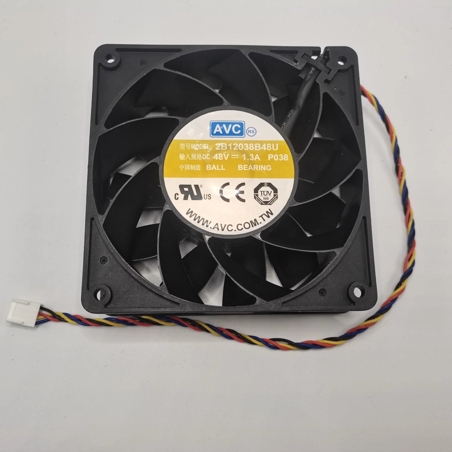 AVC 2B12038B48U DC48V 1.3A 12CM 4-Pin Silent Cooling Fan