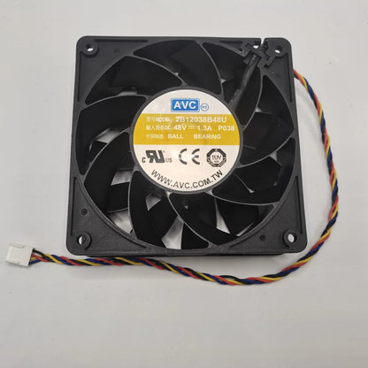 AVC 2B12038B48U DC48V 1.3A 12CM 4-Pin Silent Cooling Fan