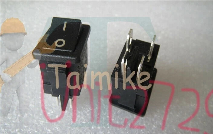 1pcs RONG FENG RF-1003 10A 250VAC 4Feet 2 Positions TV-5 Rocker Switch