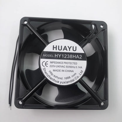 HUAYU HY1238HA2 12038 AC220V-240V 0.14A 12CM Ball Cooling Fan