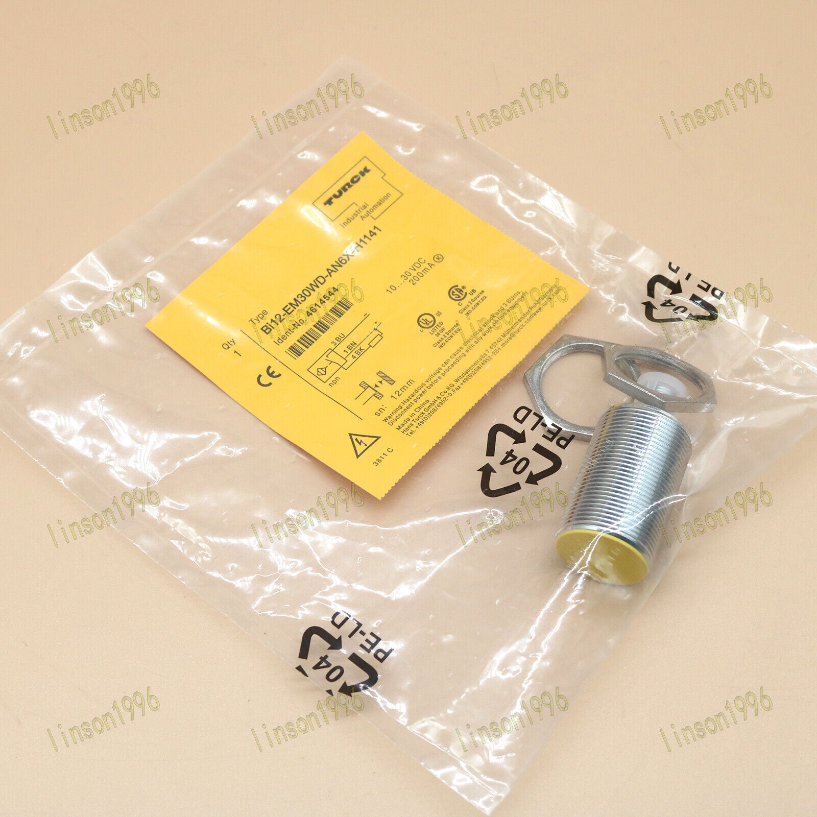 TURCK BI12-EM30WD-AN6X-H1141 Proximity Sensor - TURCK