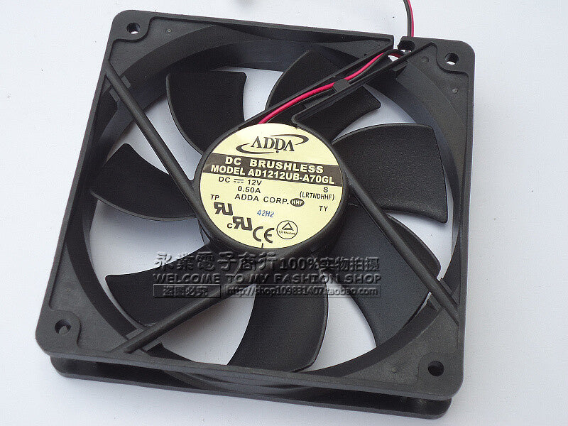 ADDA AD1212UB-A70GL12025 12V 0.50A 120mm cooling fan