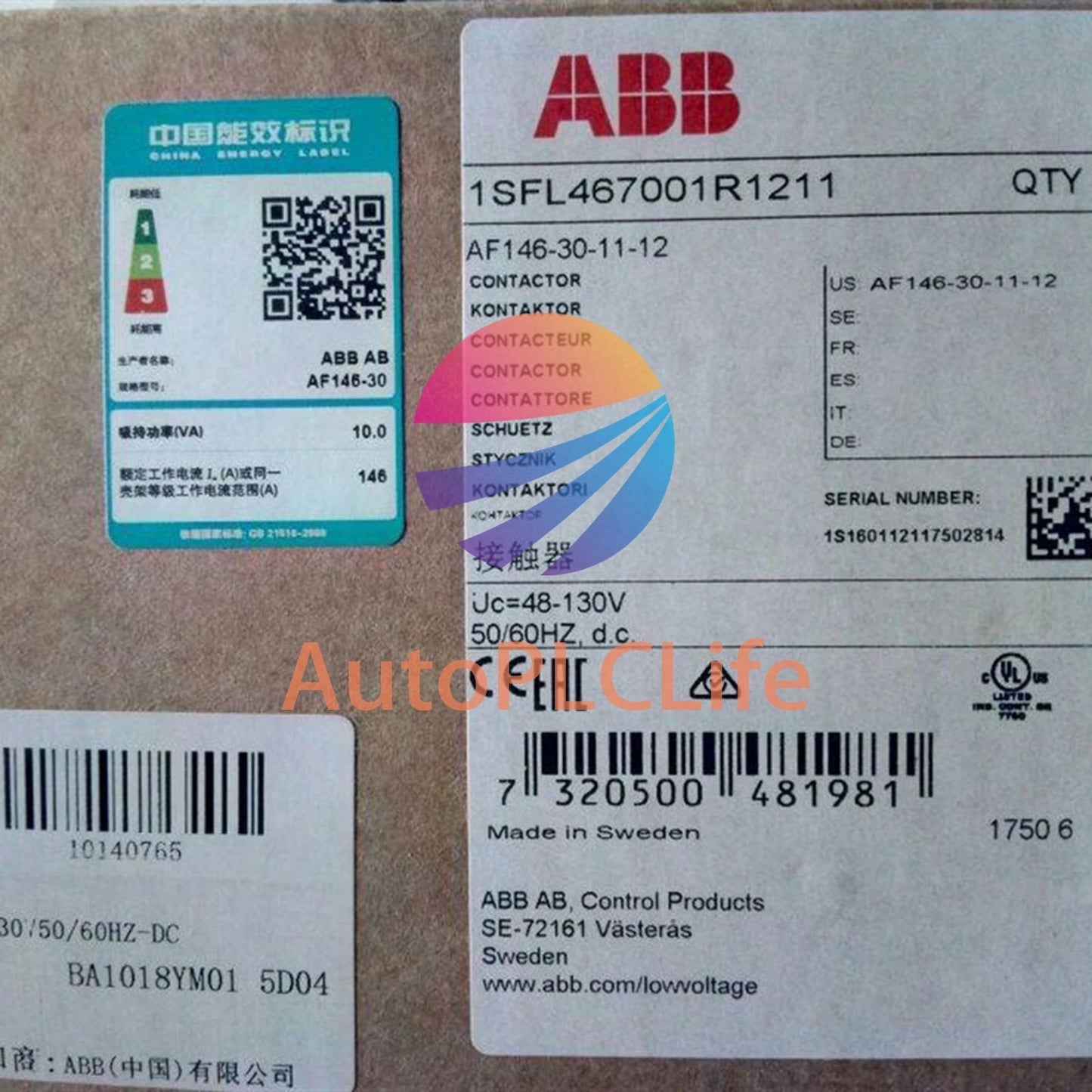 one AF146-30-11-12 ABB Contactor
