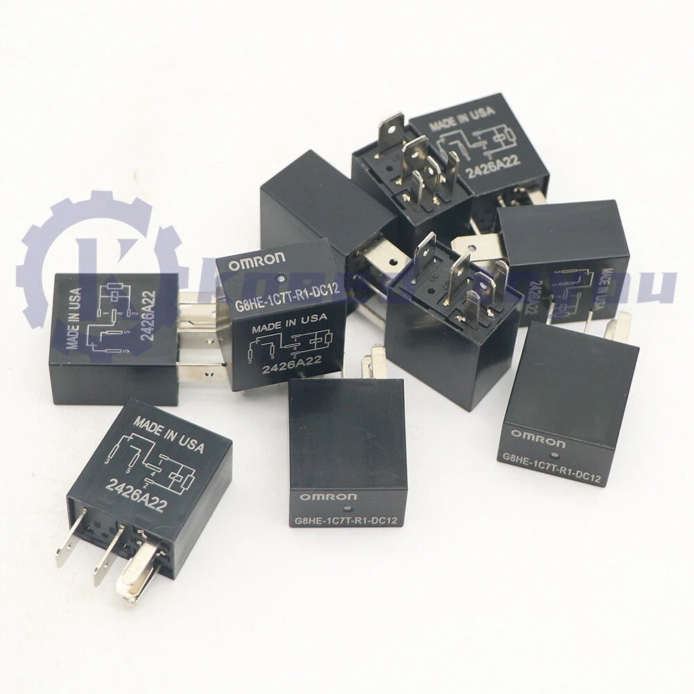 10PCS OMRON G8HE-1C7T-R1-DC12 12VDC Relay 40A 12V 5Pin US