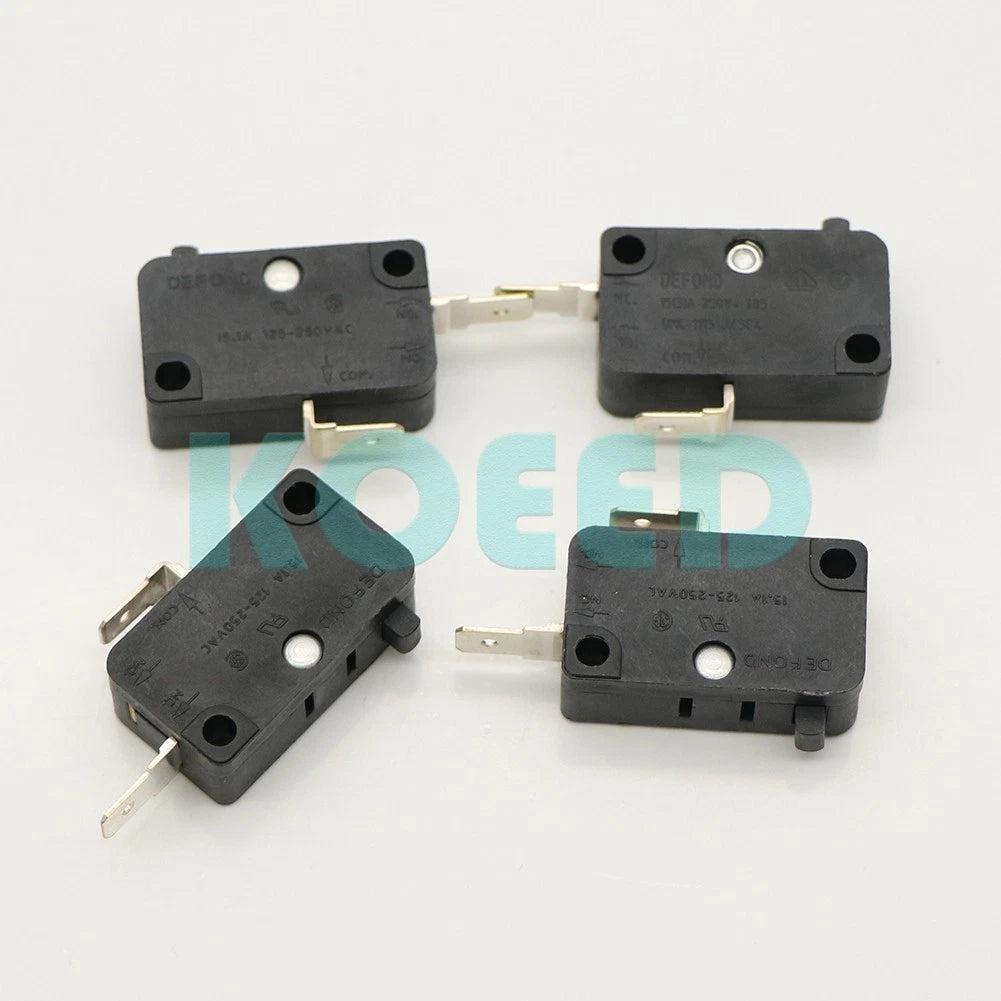 4pcs Micro Limit Switch 2 Pins 15A 250VAC NC. Com. Pin No Rod DMC-1115