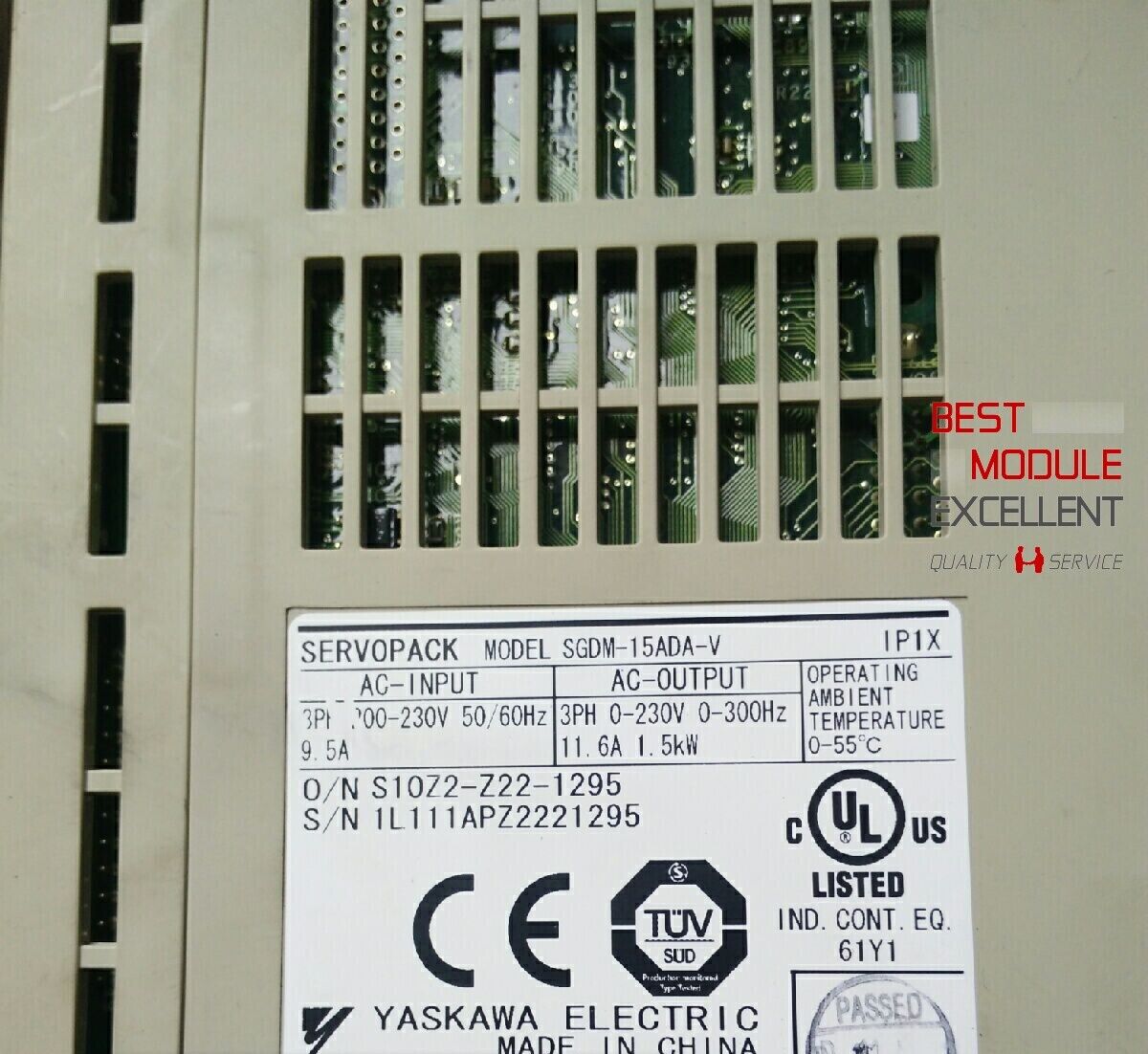 Yaskawa SGDM-15ADA-V Quality Assuranc e - YASKAWA