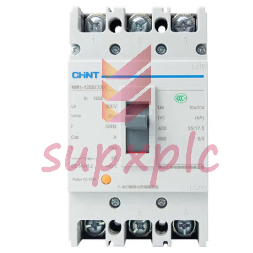 CHNT Moulded Case Circuit Breaker MCCB NM1-125S/3300-125A 3P