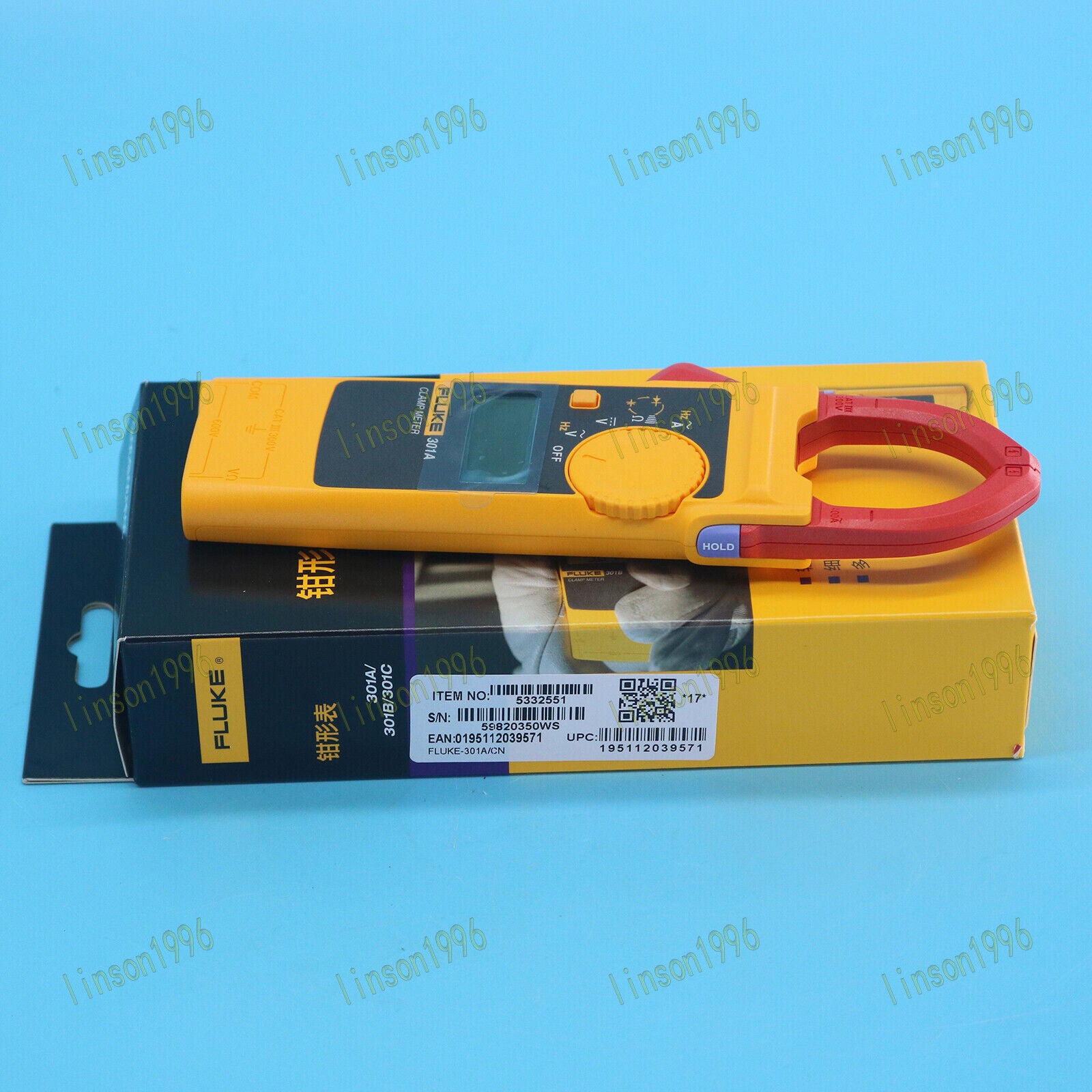 new 1PC  Fluke 301A AC Digital Clamp Meter Voltage Tester Multitester ship Fluke