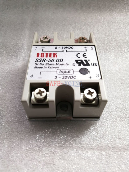ONE FOTEK SSR-50 DD 50A 3-32VDC/5-60VDC Solid State Relay - ONE FOTEK