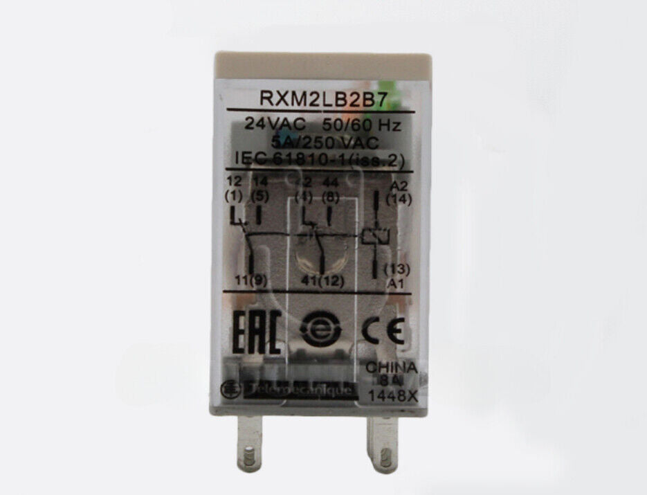 new 10Pcs/box  FOR Small Intermediate Relay RXM2LB2B7 AC24V 2NO2NC 8 Feet 5A