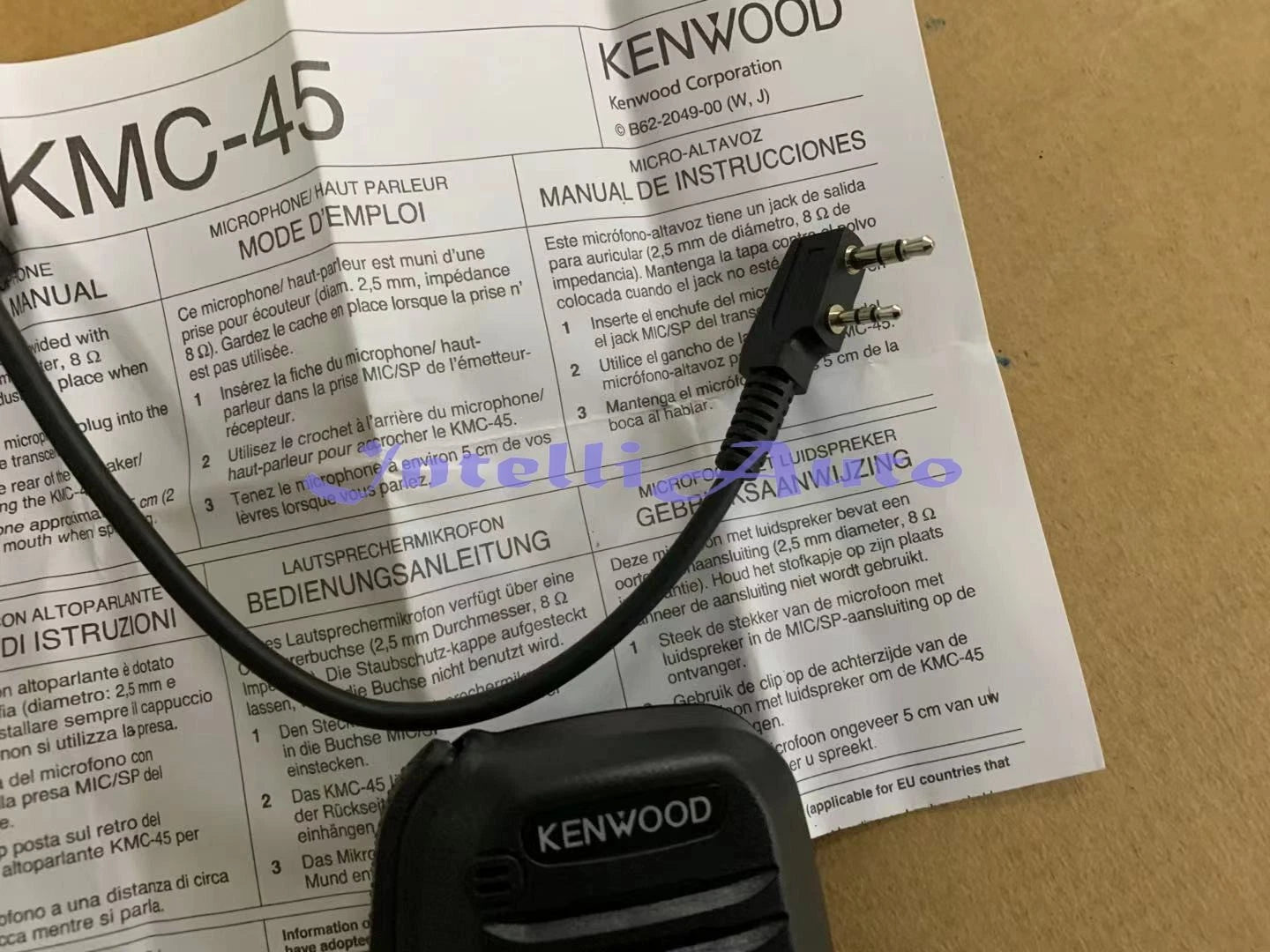 For KENWOOD KMC-45 SPEAKER MIC TKTK2402 TK3402 TK2312 TK3312 NX240