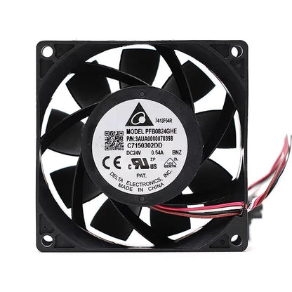 DELTA PFB0824GHE 8038 DC24V 0.54A 8CM 4-Wire PWM High Airflow Cooling Fan