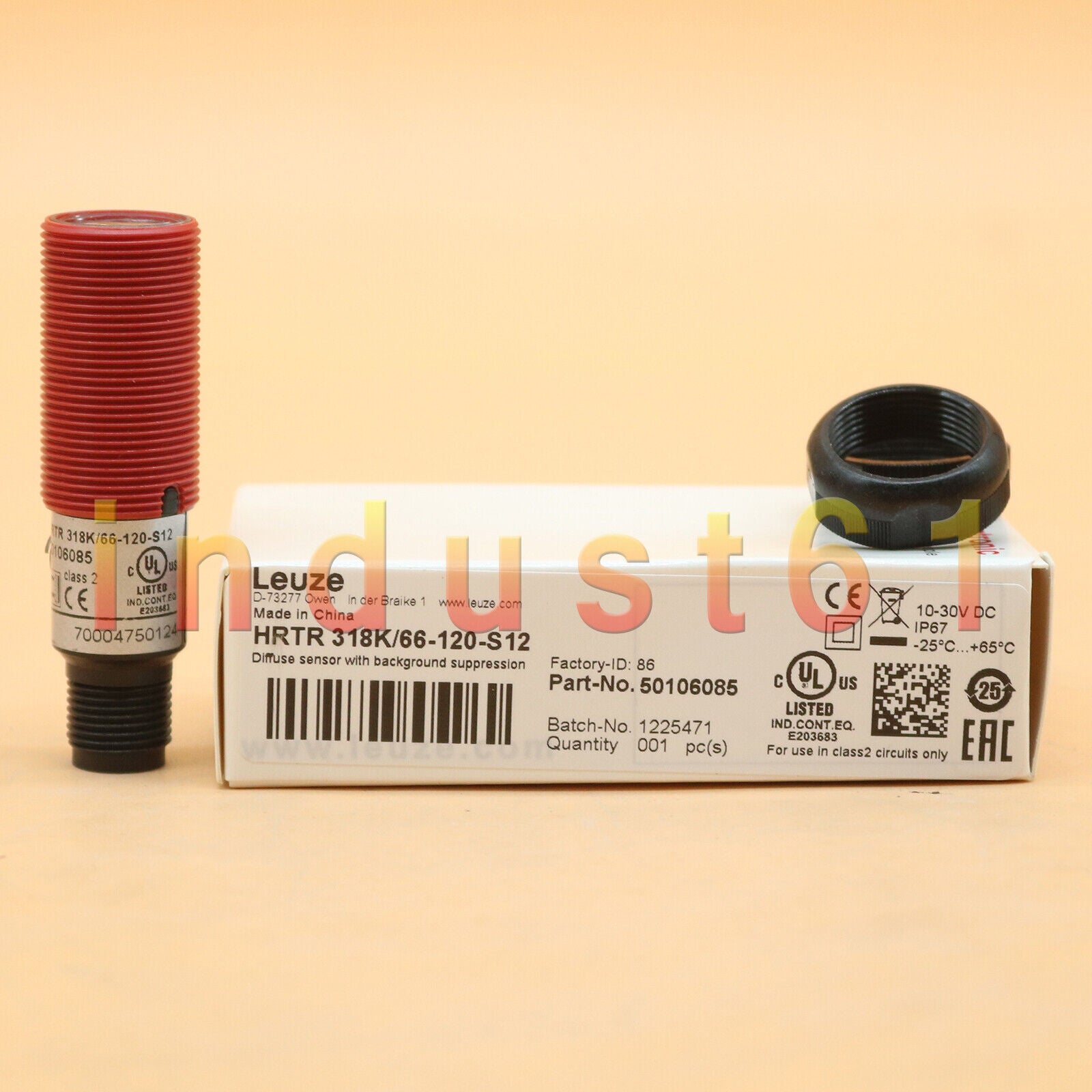 New 1PC For Leuze HRTR 318K/66-120-S12 Sensor In Box - High-Precision Compact Sensor for Your Device - LEUZE