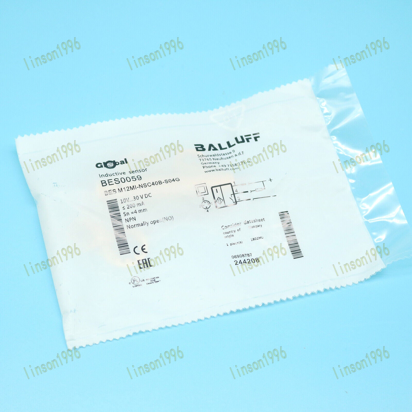 Balluff BES M12MI-NSC40B-S04G Proximity Switch - BALLUFF