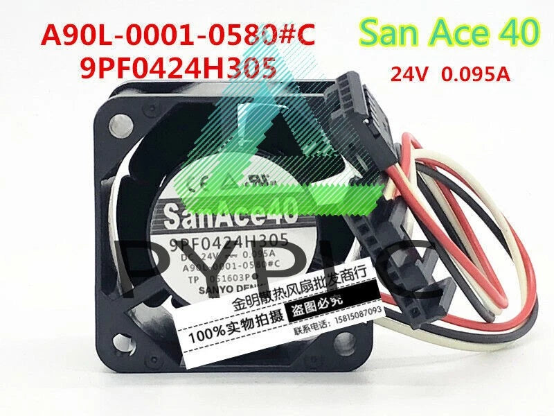 Sanyo San Ace 40 9PF0424H305 A90L-0001-0580 # C DC24V Fanuc System Fan~
