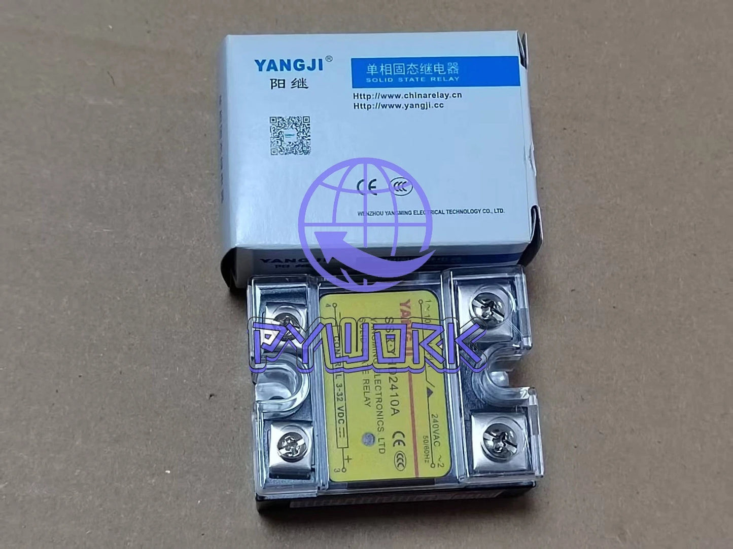 Single-phase DC controlled AC DC-AC SSR solid state relay YHD2410A 240VAC 10A~