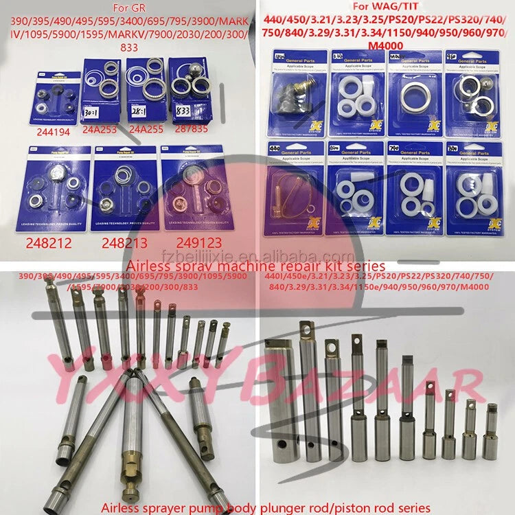 Airless Spray Lower Models Pump 250CC Body Repair Kit 25D237 for Xtreme X50
