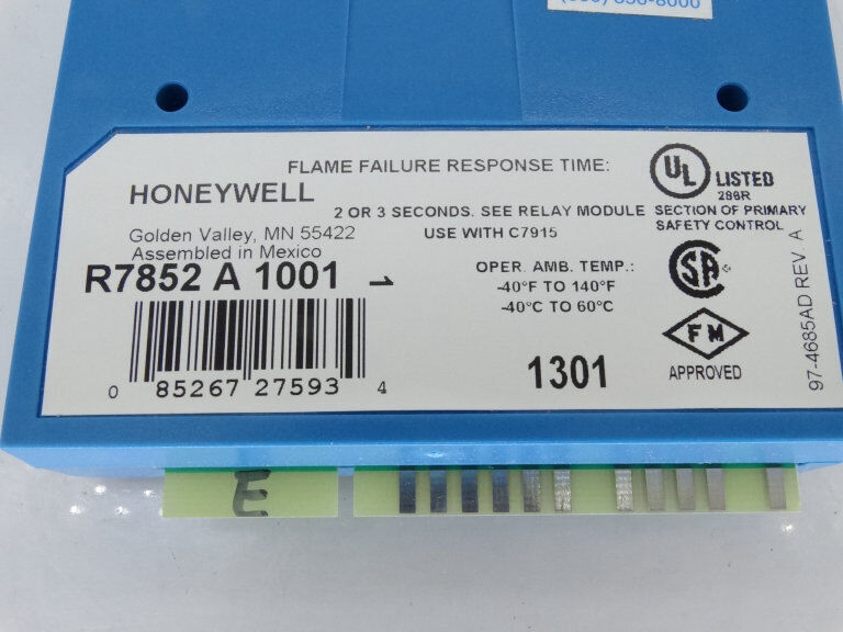 HONEYWELL R7852A-1001 AMPLIFIER HONEYWELL