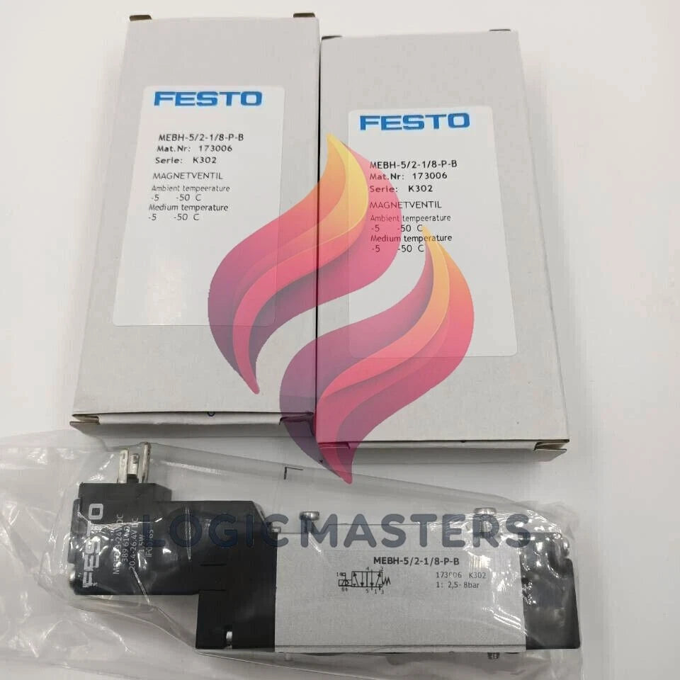 1PCS FESTO MEBH-5/2-1/8-P-B 173006 Solenoid Valve
