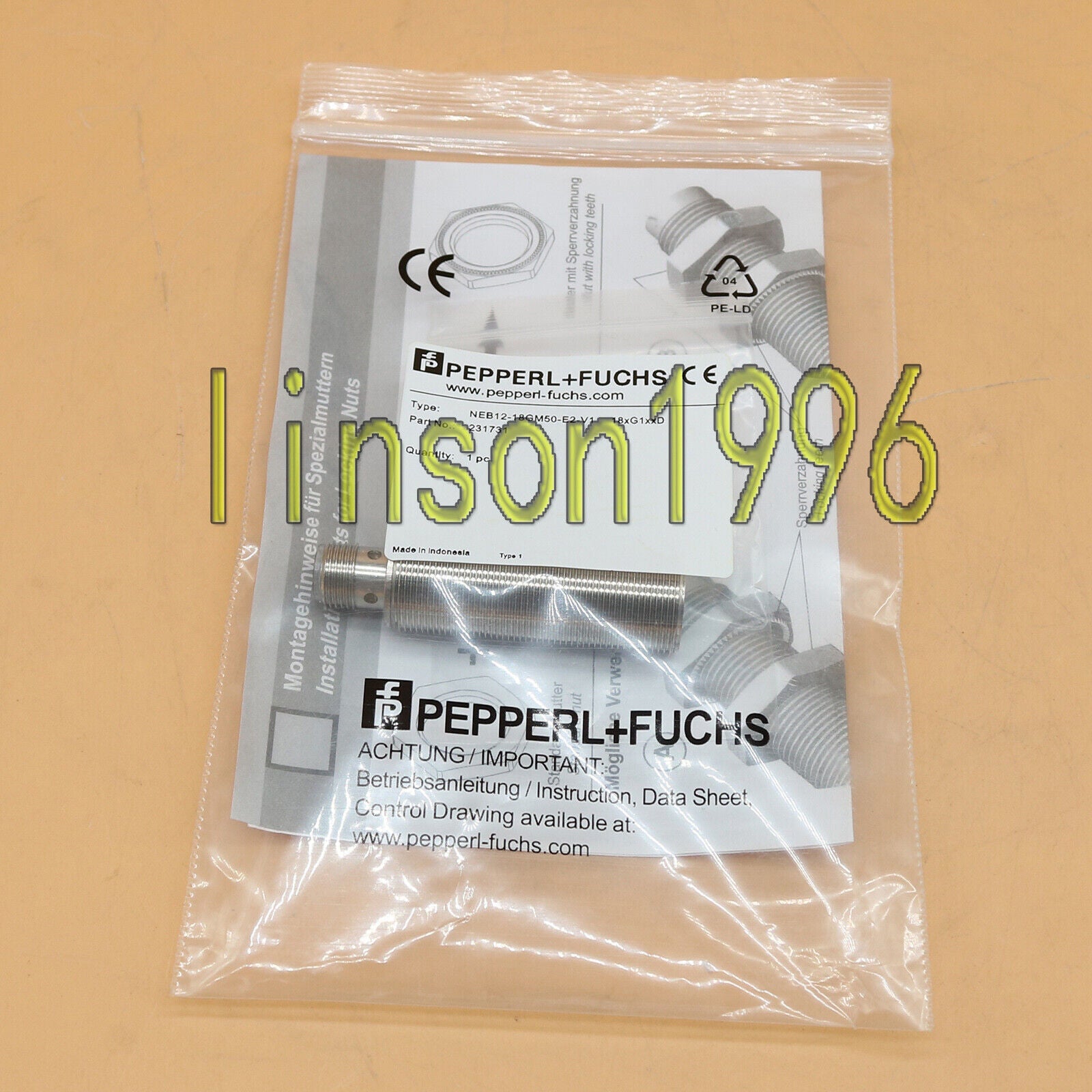 new One  Pepperl+Fuchs NEB12-18GM50-E2-V1 Inductive Proximity Switch Pepperl